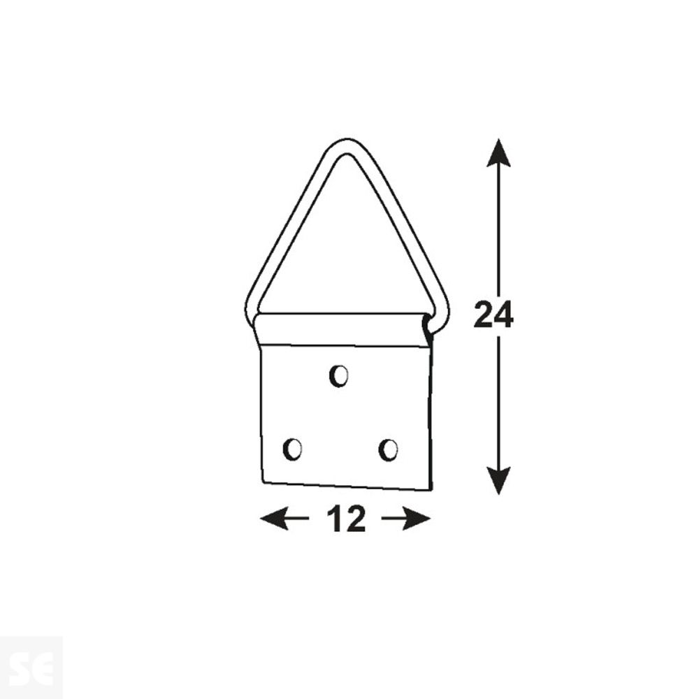 Ojales de Cuadros Niquelado 24x12 mm (20 uds.)