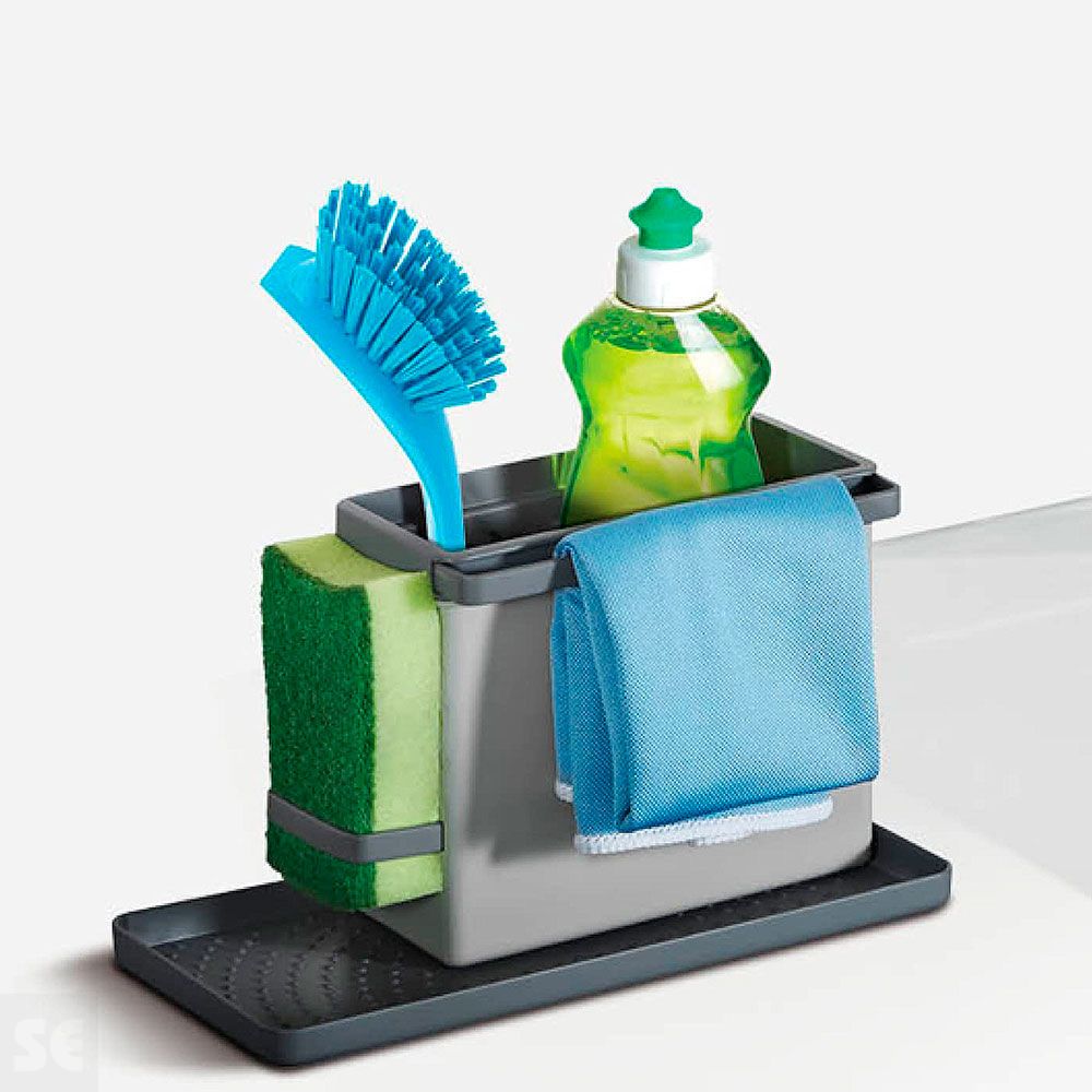 Organizador Fregadero Plástico Gris 24x13x14 cm