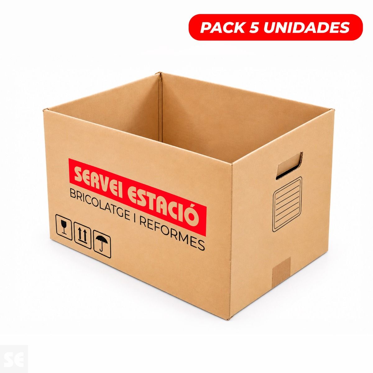 Pack 5 Cajas Mudanzas Servei Estació 480x320x335mm