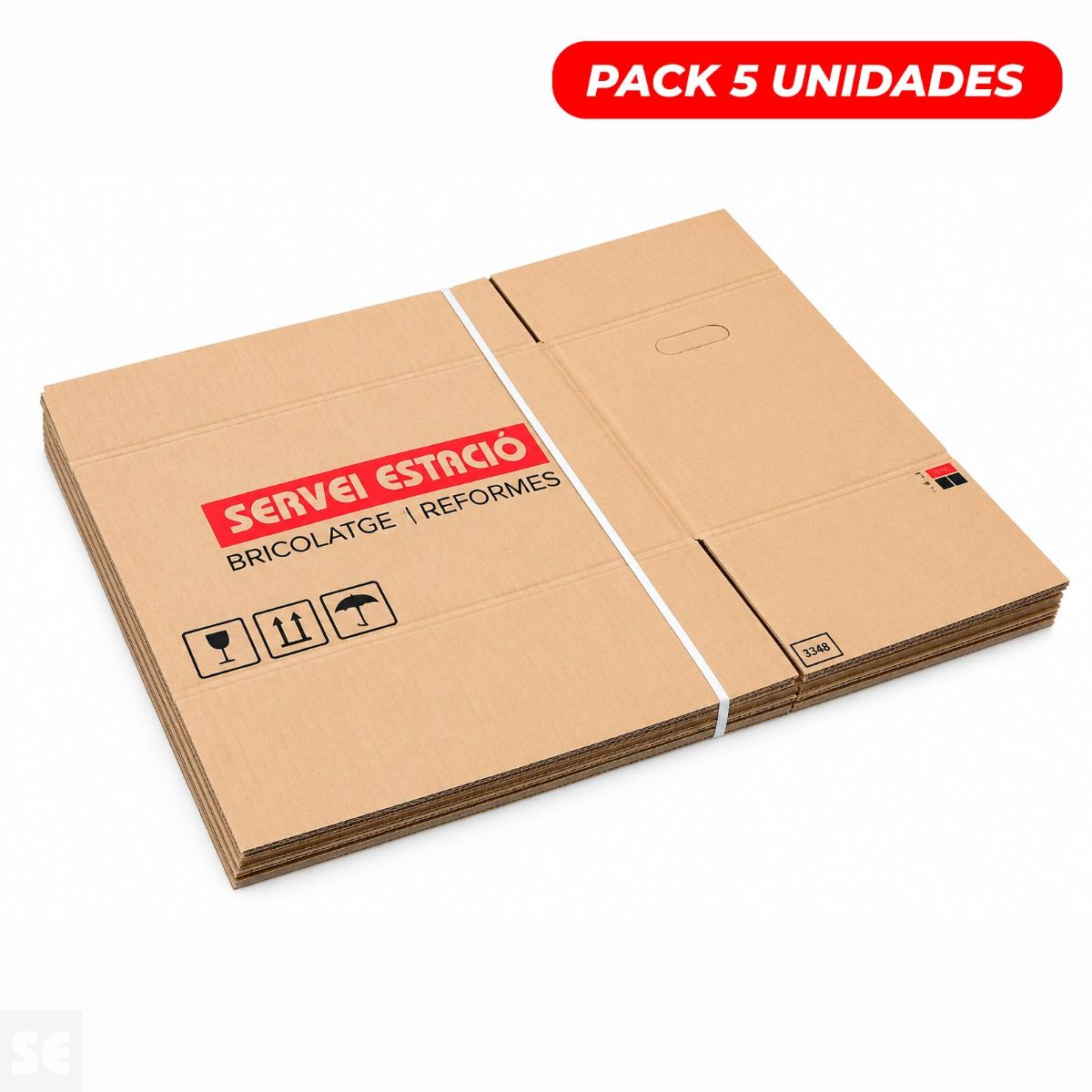 Pack 5 Cajas Mudanzas Servei Estació 480x320x335mm