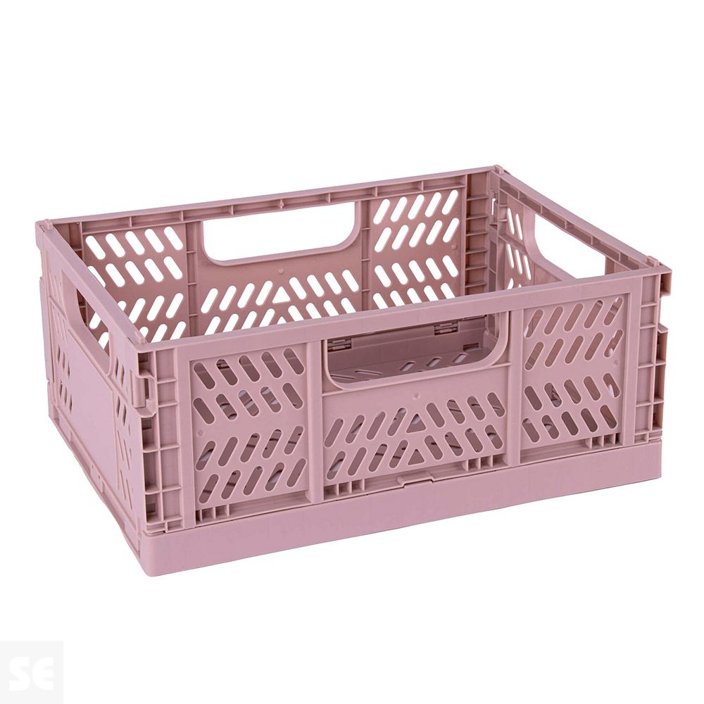 Pack 2 Cajas Plegables Gris 29x21x12 cm