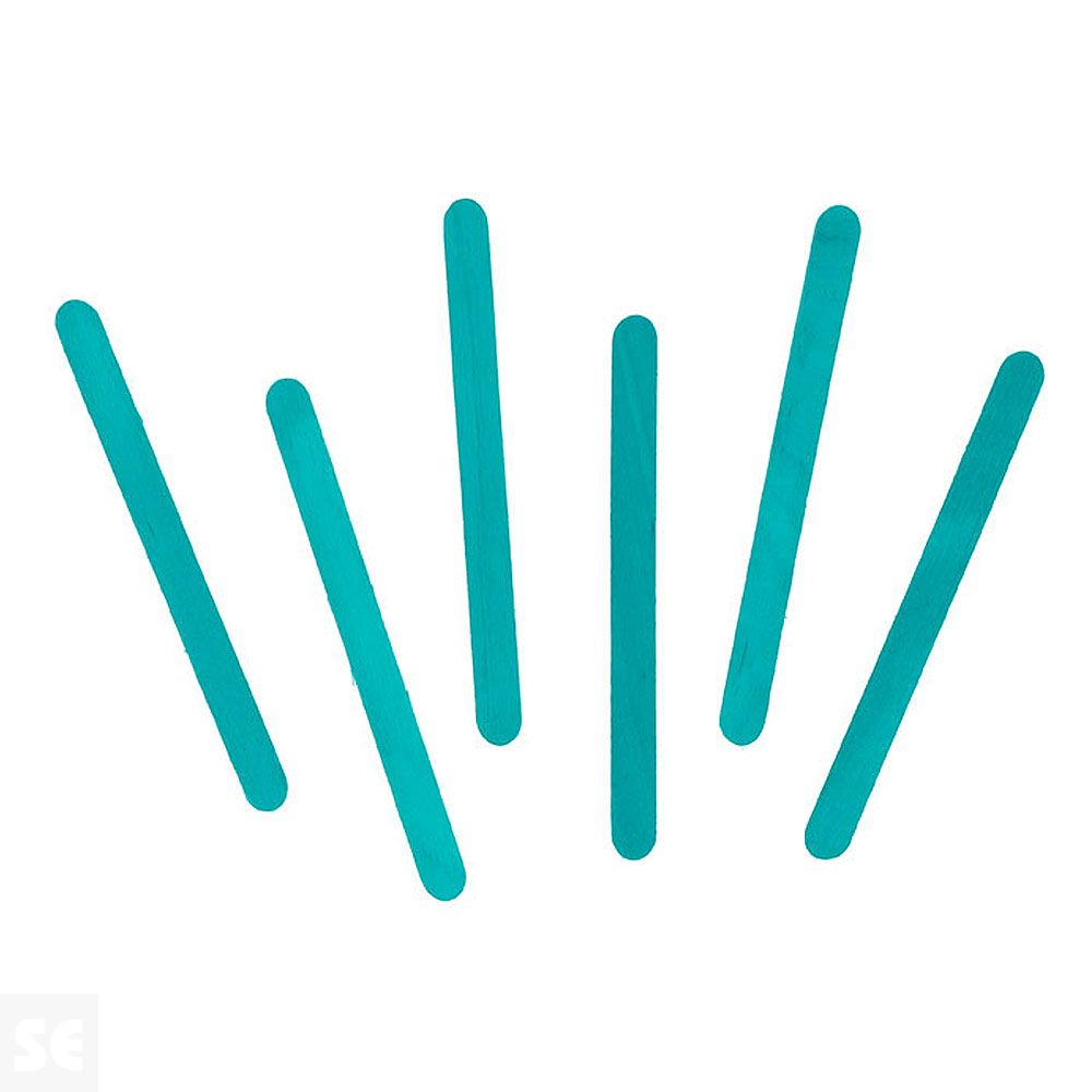 Palos de Polo Madera Azul 73x7x2mm. 150u. 99576