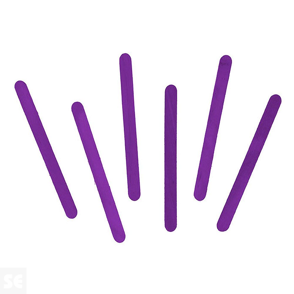 Palos de Polo Madera Lila 73x7x2mm. 150u. 99577