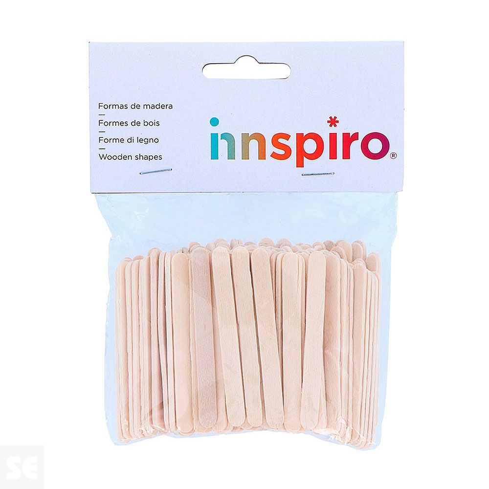 Palos de Polo Madera Natural 73x7x2mm. 150u. 99571