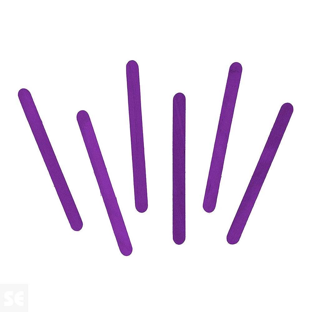 Palos de Polo Madera Lila 114x10x2mm. 50u. 103110