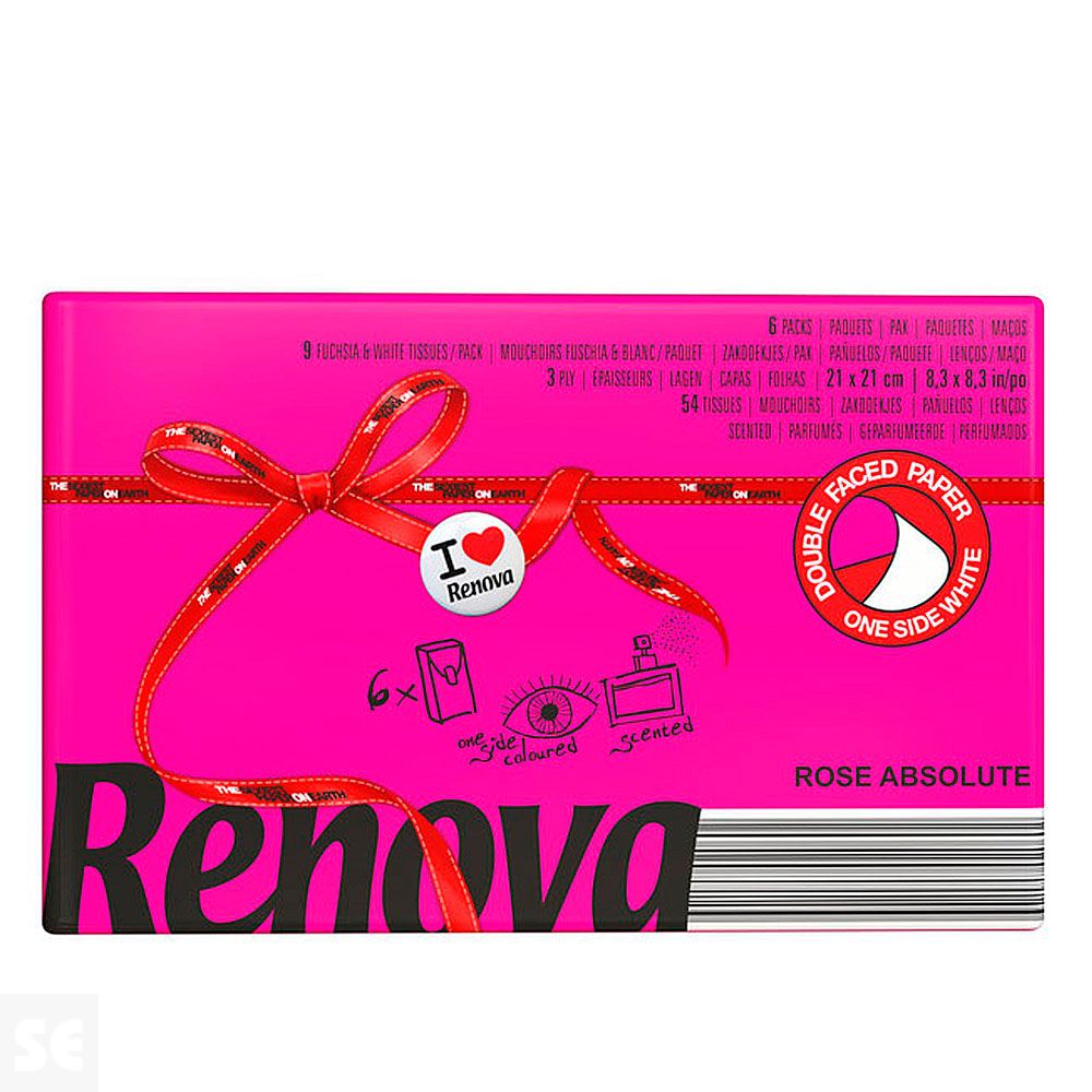 Pañuelos renova Red Label Roses Fucsia