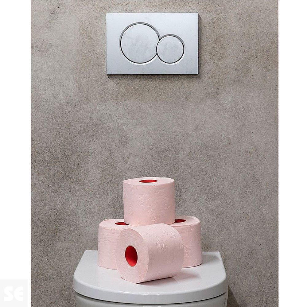 Papel Higiénico Renova Redlabel Maxi Rosa 4 Rollos