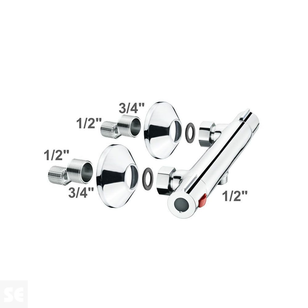 Grifo Termostatico Cromo Ducha Parla