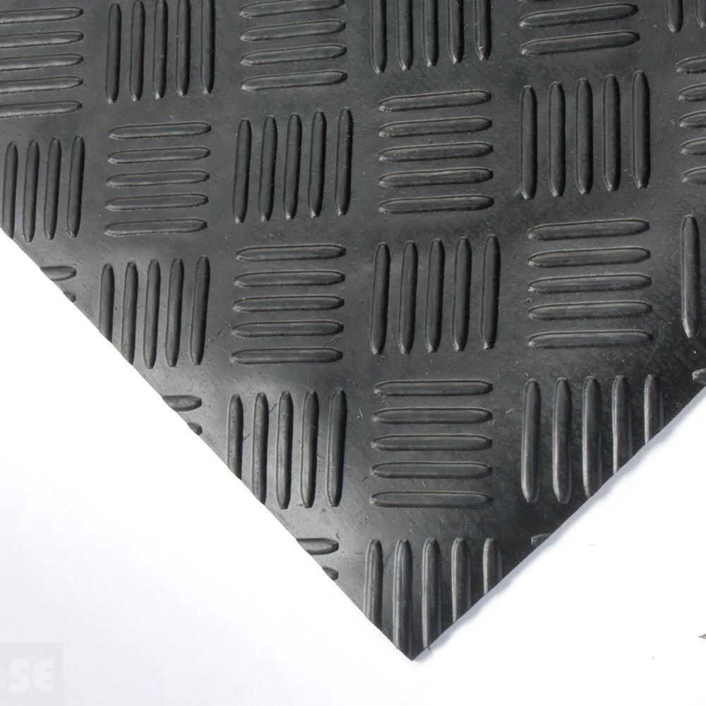 Pavimento de goma damero colores 3mm. (a metros)