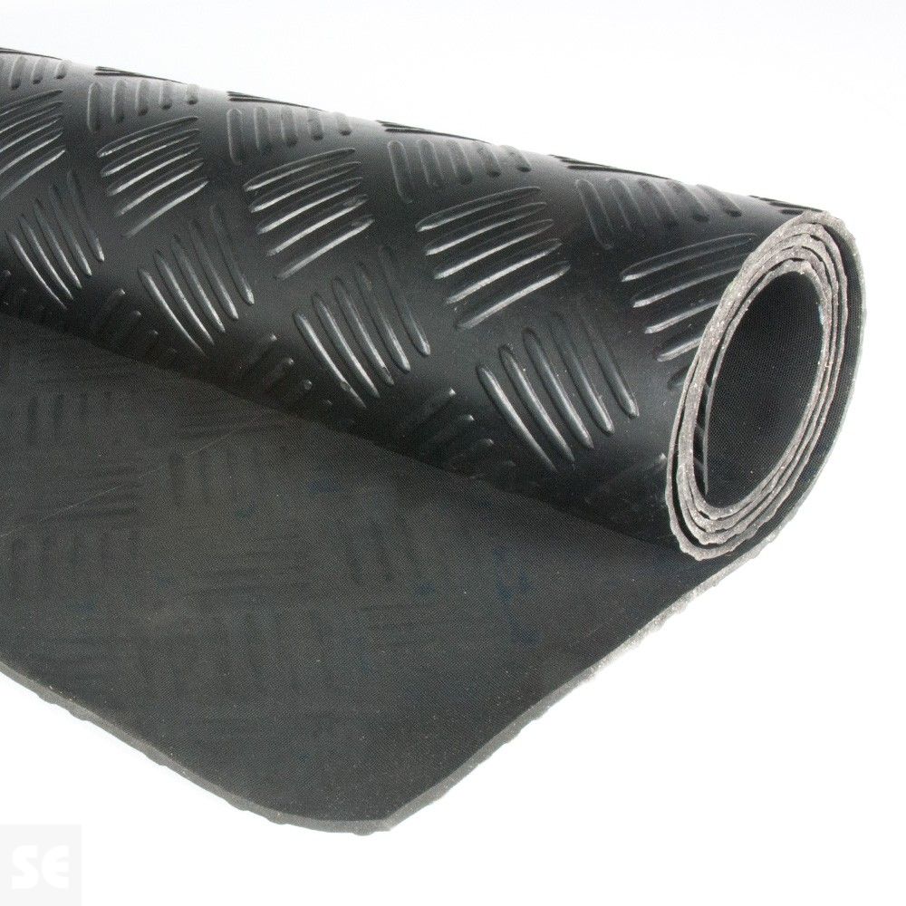 Pavimento de goma damero colores 3mm. (a metros)