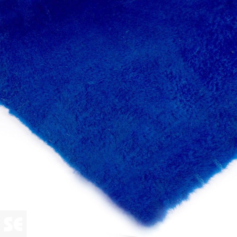 Tela de Peluche pelo corto color azul cobalto | Servei Estació