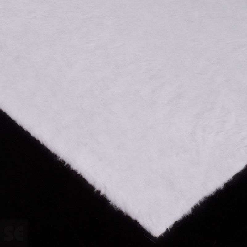 Tela de Peluche pelo corto color blanco | Servei Estació