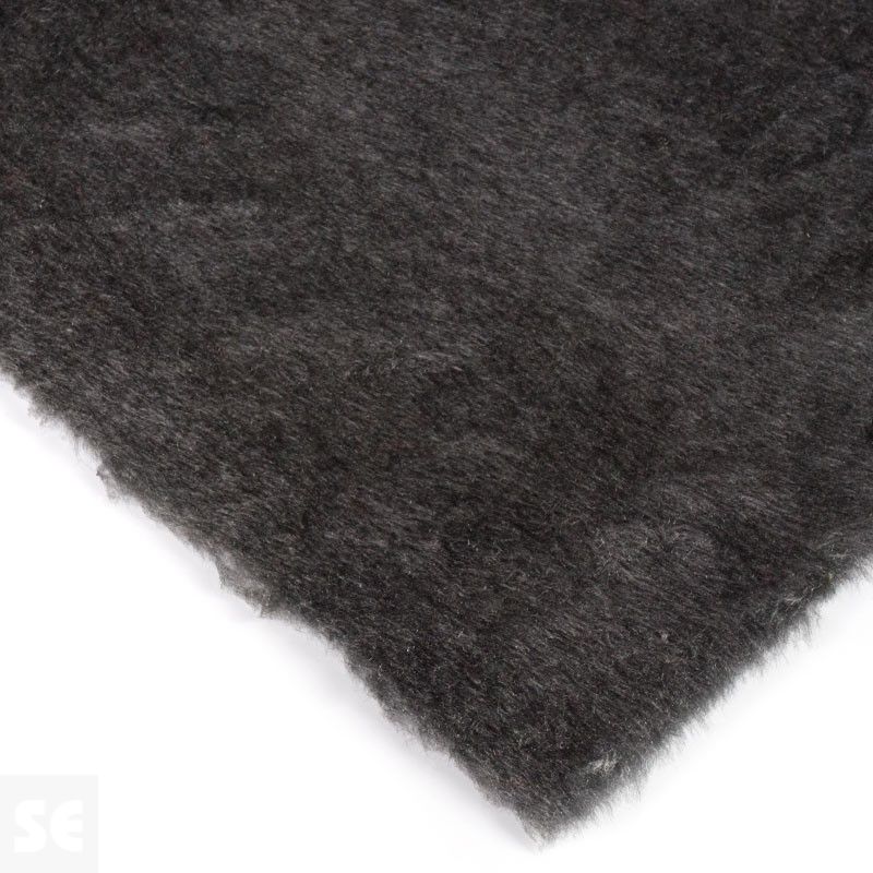 Tela de Peluche pelo corto color gris oscuro | Servei Estació