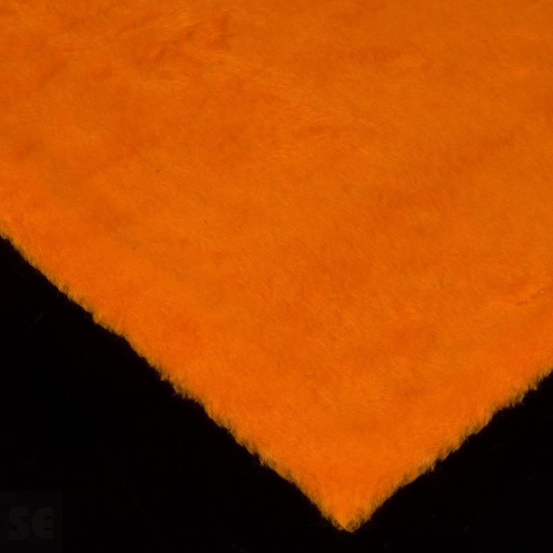 Tela de Peluche pelo corto color naranja | Servei Estació