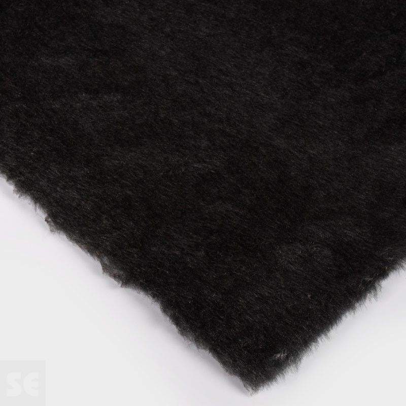 Tela de Peluche pelo corto color negro | Servei Estació