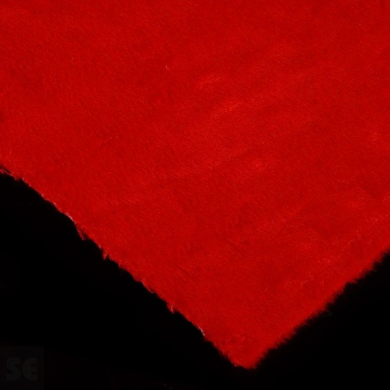 Tela de Peluche pelo corto color rojo | Servei Estació
