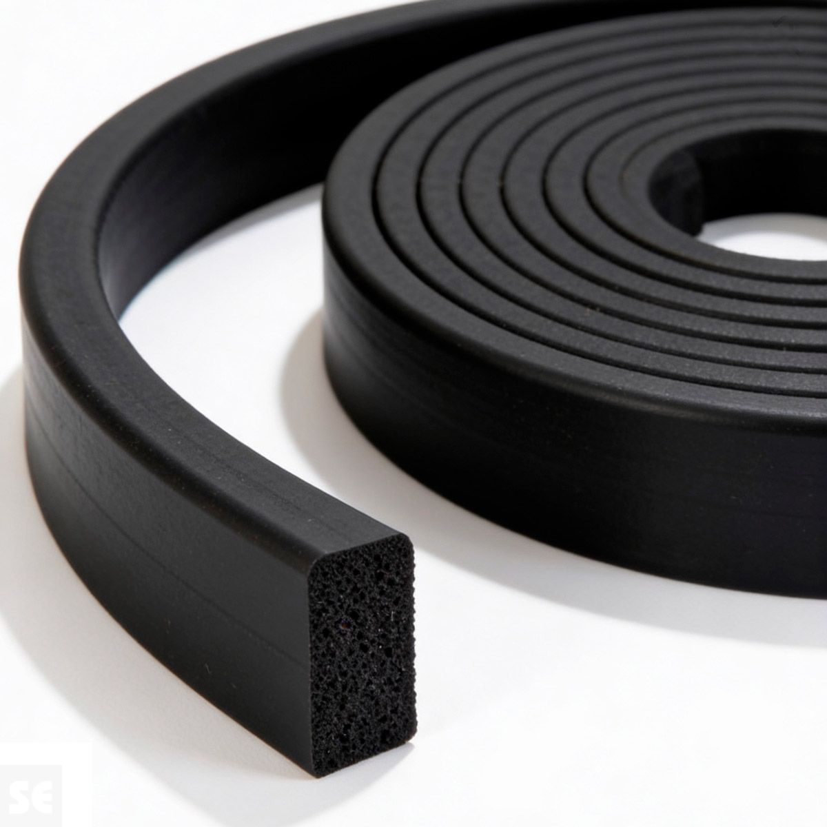 Perfil Esponjoso Rectangular de Caucho EPDM