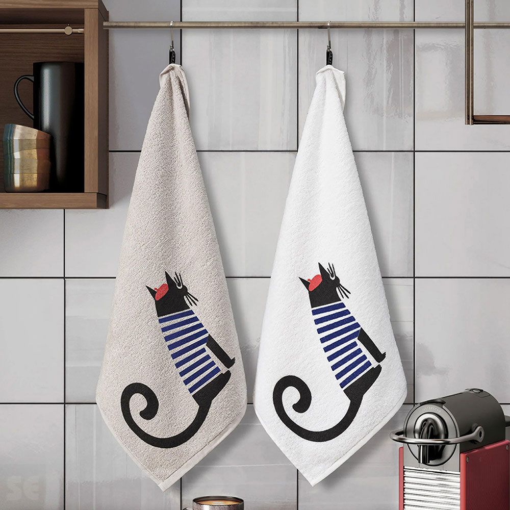 Paño Cocina Perros y Gatos 50x50 cm