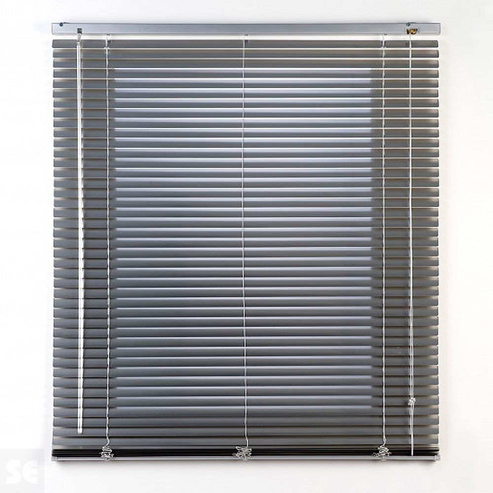 Veneciana Techno Aluminio 25 mm Plata 75x250 cm