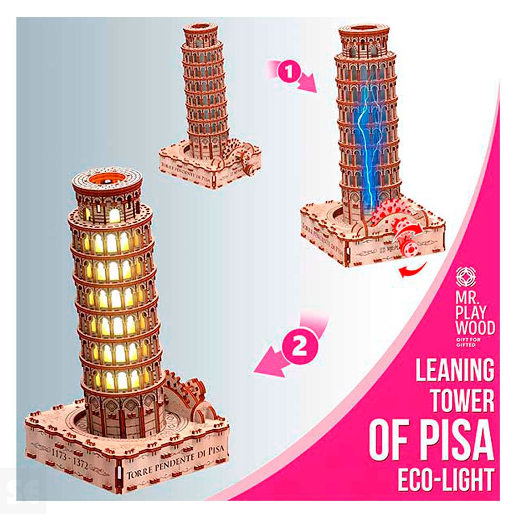 Mr. Playwood Torre de Pisa (Eco - light) 435 piezas
