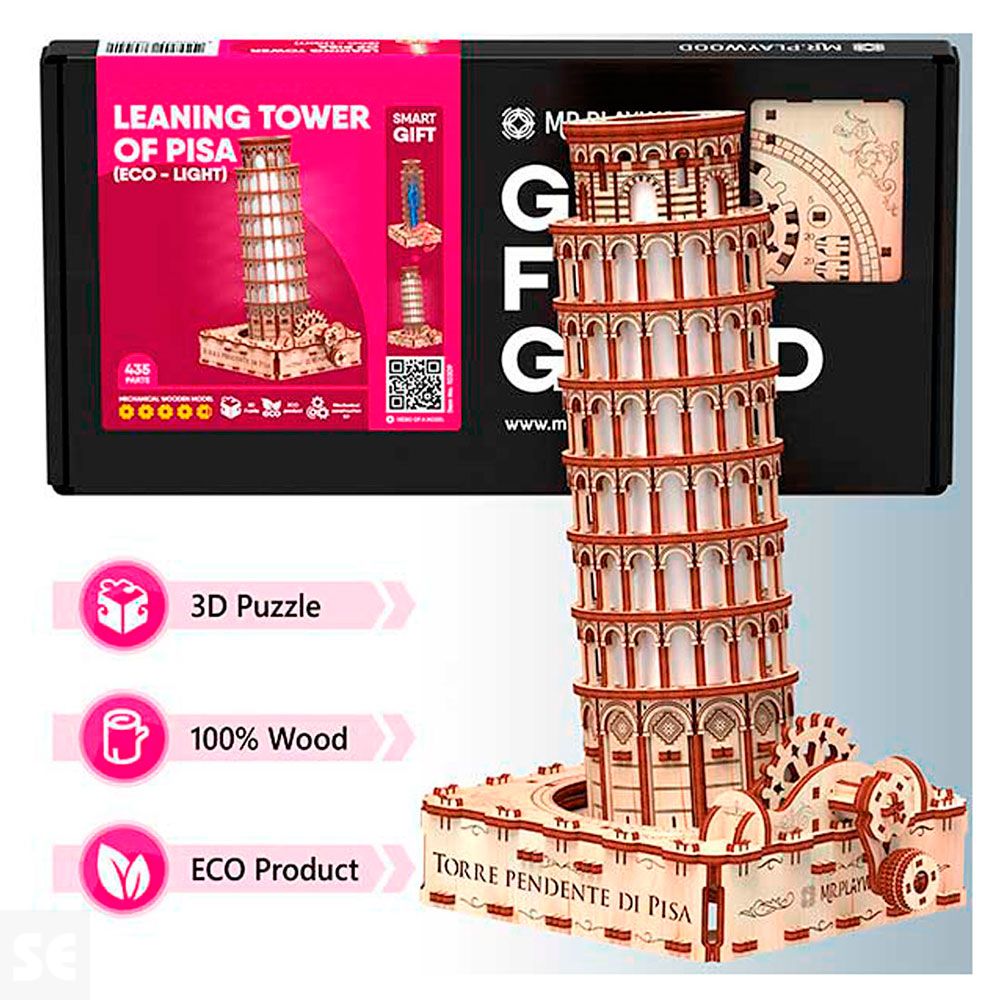 Mr. Playwood Torre de Pisa (Eco - light) 435 piezas