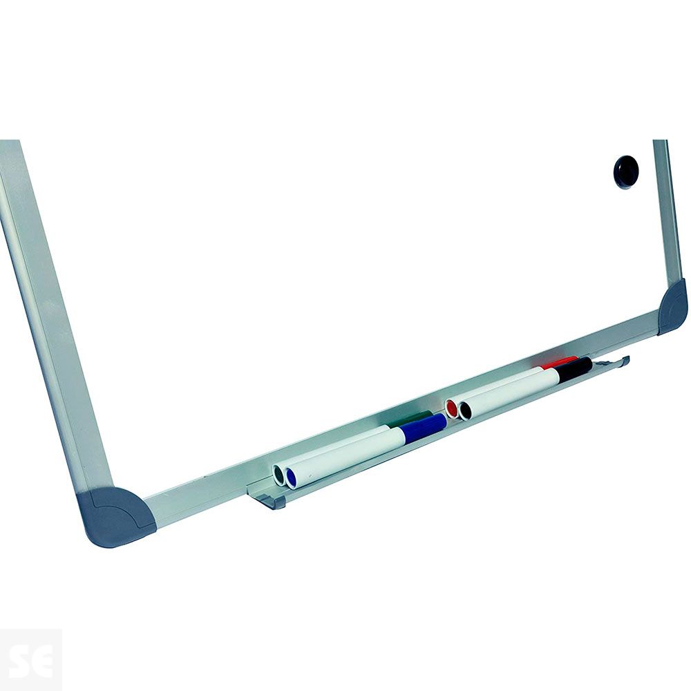 Pizarra Magnética Blanca 90x60 con Accesorios