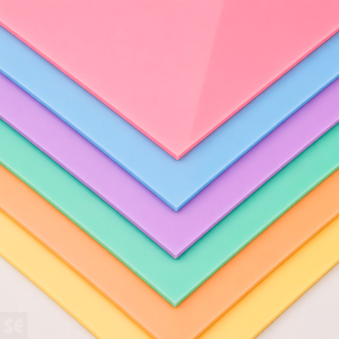 Plancha de Metacrilato Brillante-Mate Colores Pastel