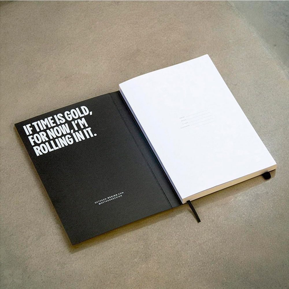 Planificador Semanal Negro A5 2025