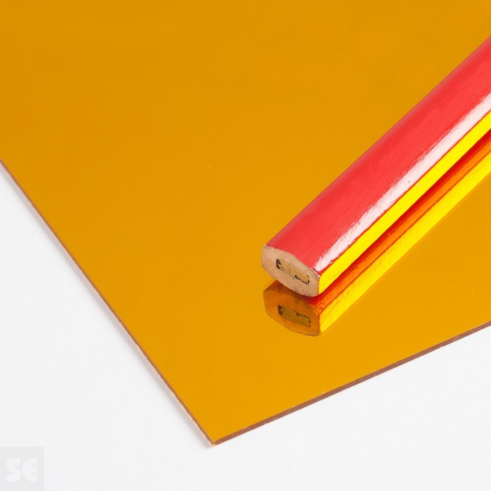 Plancha Poliestireno espejo oro (1 mm) | Servei Estació