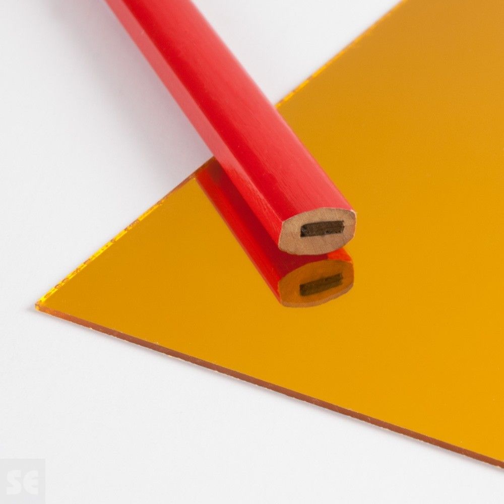 Plancha Poliestireno espejo oro (1 mm) | Servei Estació