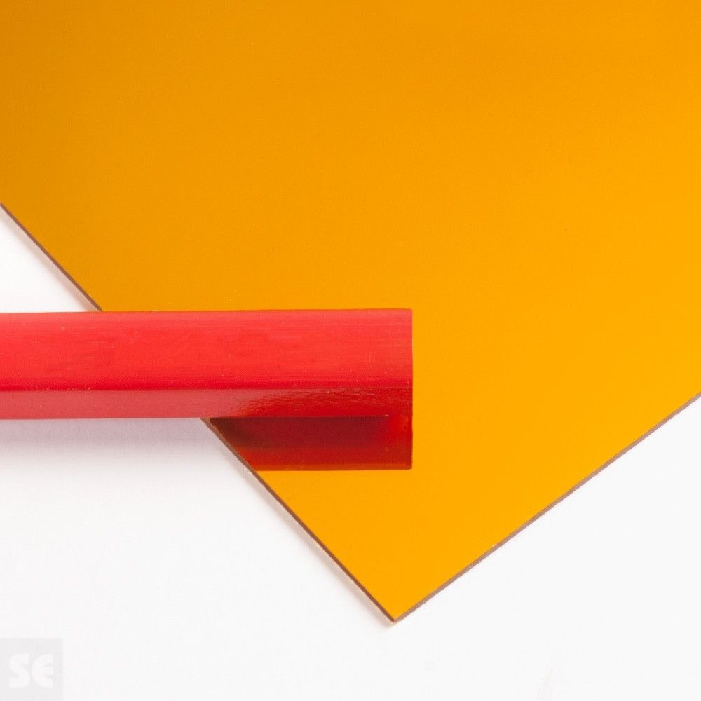 Plancha Poliestireno espejo oro (1 mm) | Servei Estació