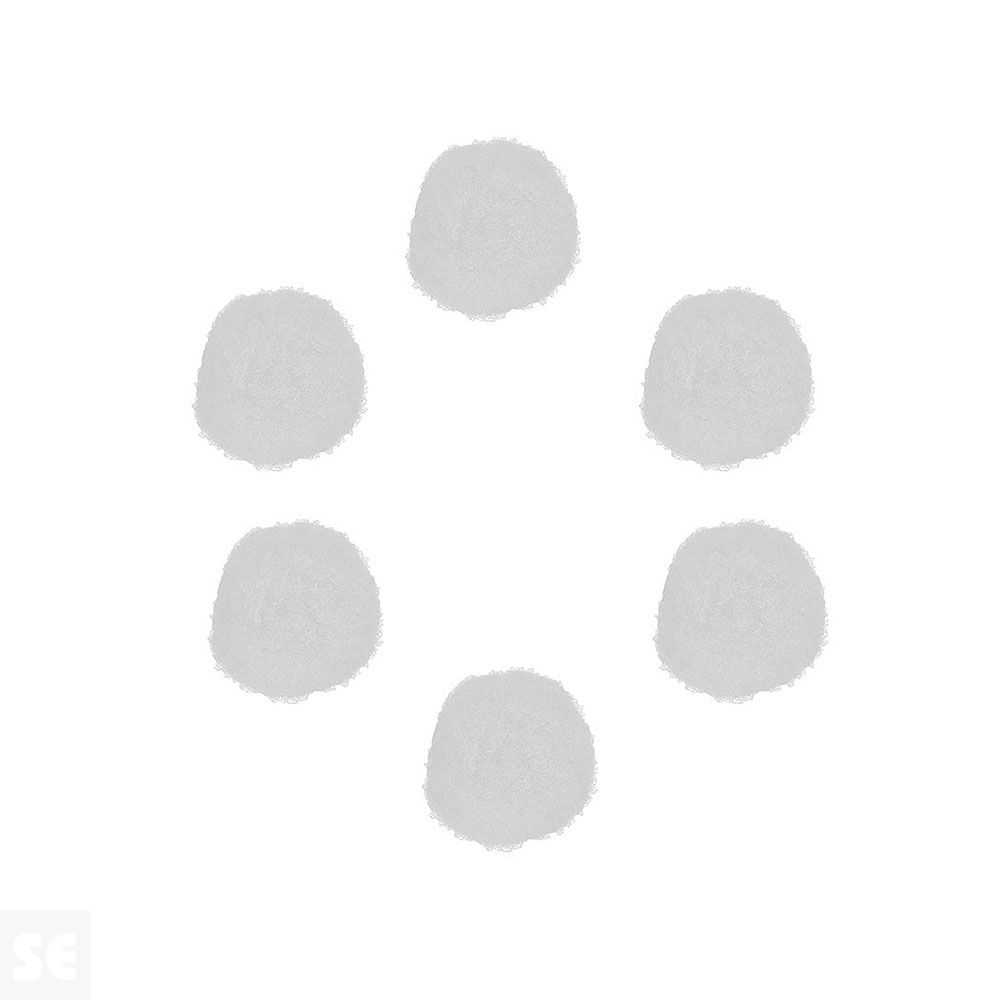Pompones Polipropileno Blanco 25mm. 50u. 99411