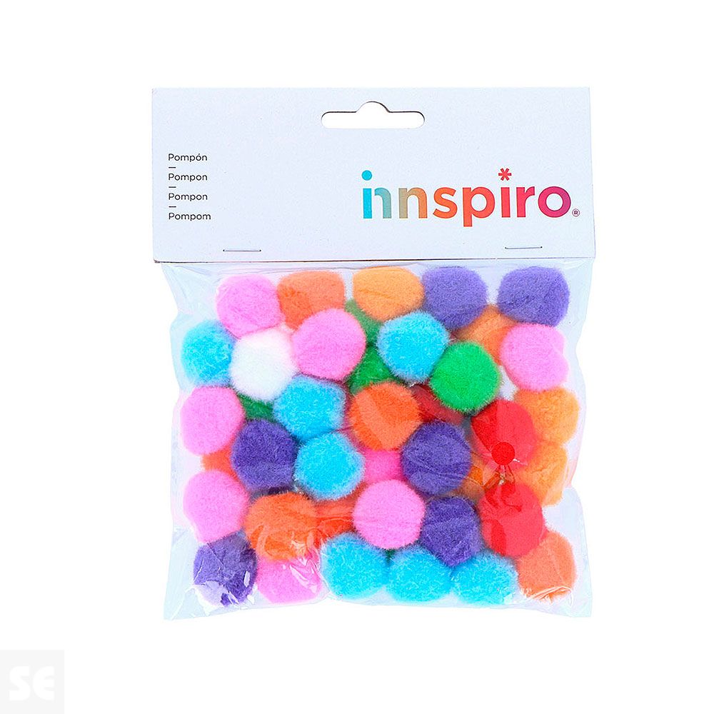 Pompones Polipropileno Mix . 25mm. 50u 99410