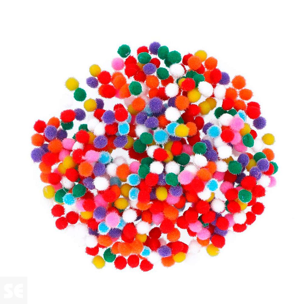 Pompones Polipropileno Mix 5mm. 500u. 99430
