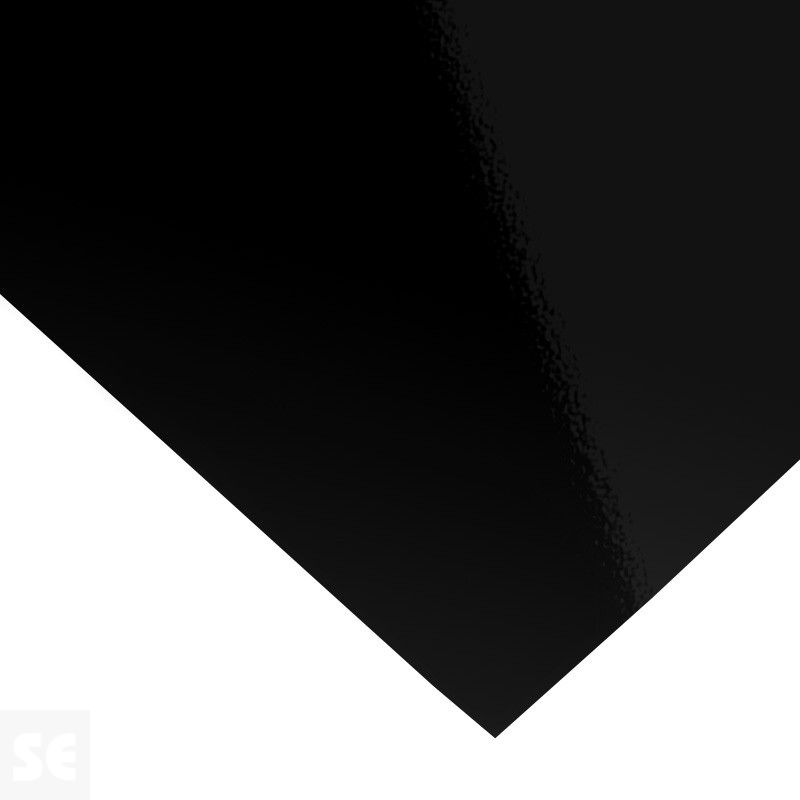 Tela plástica de PVC charol de color negro | Servei Estació

