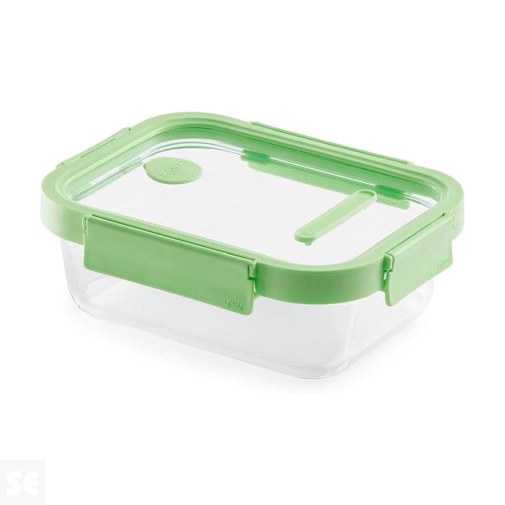 Recipiente Hermético 100% Vidrio Rectangular 1050ml