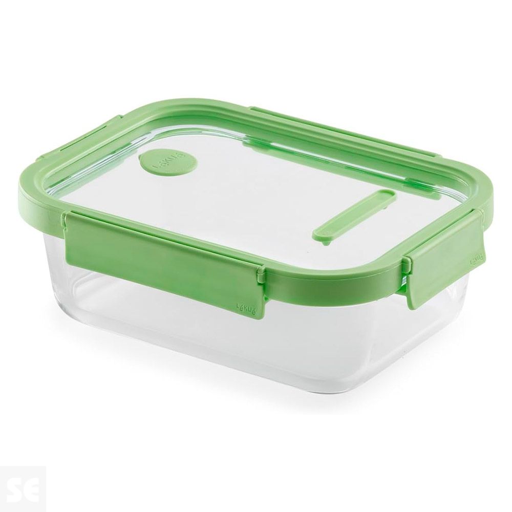 Recipiente Hermético 100% Vidrio Rectangular 1520ml