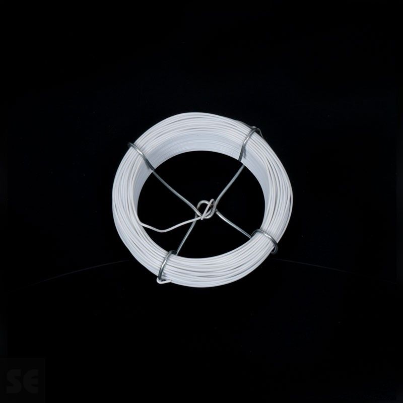 Rollo de alambre plastificado