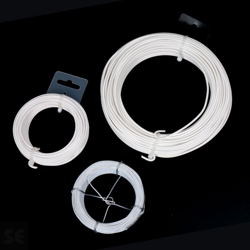 Rollo de alambre plastificado