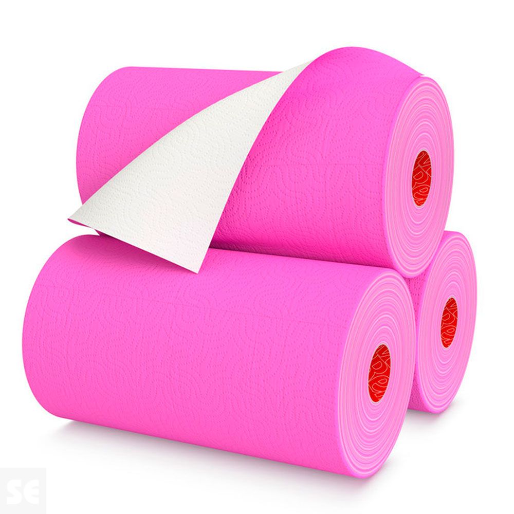 Rollo Papel Cocina Renova Red Label Fucsia 1 Rollo