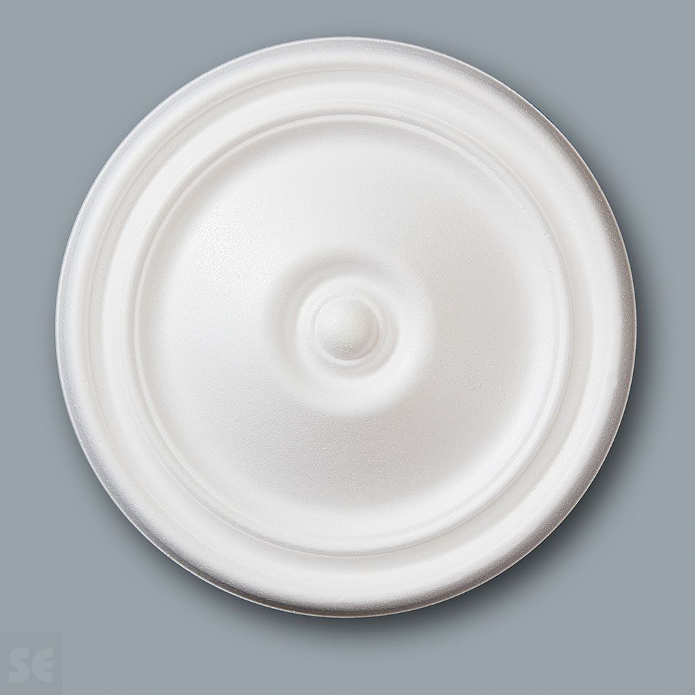 Rosetón decorativo techo / pared Blanco 300 mm