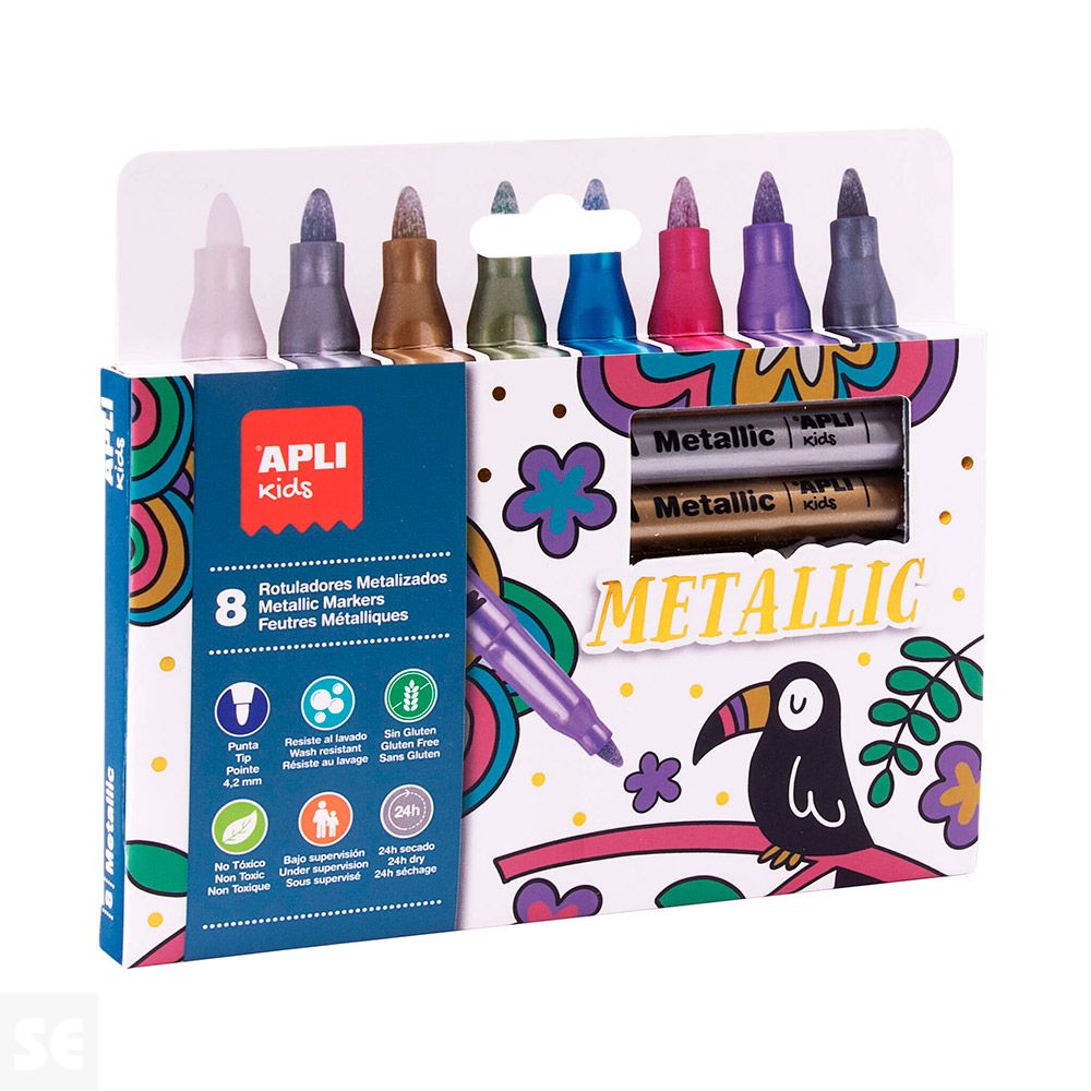 Rotuladores Metalizados 8 uds.