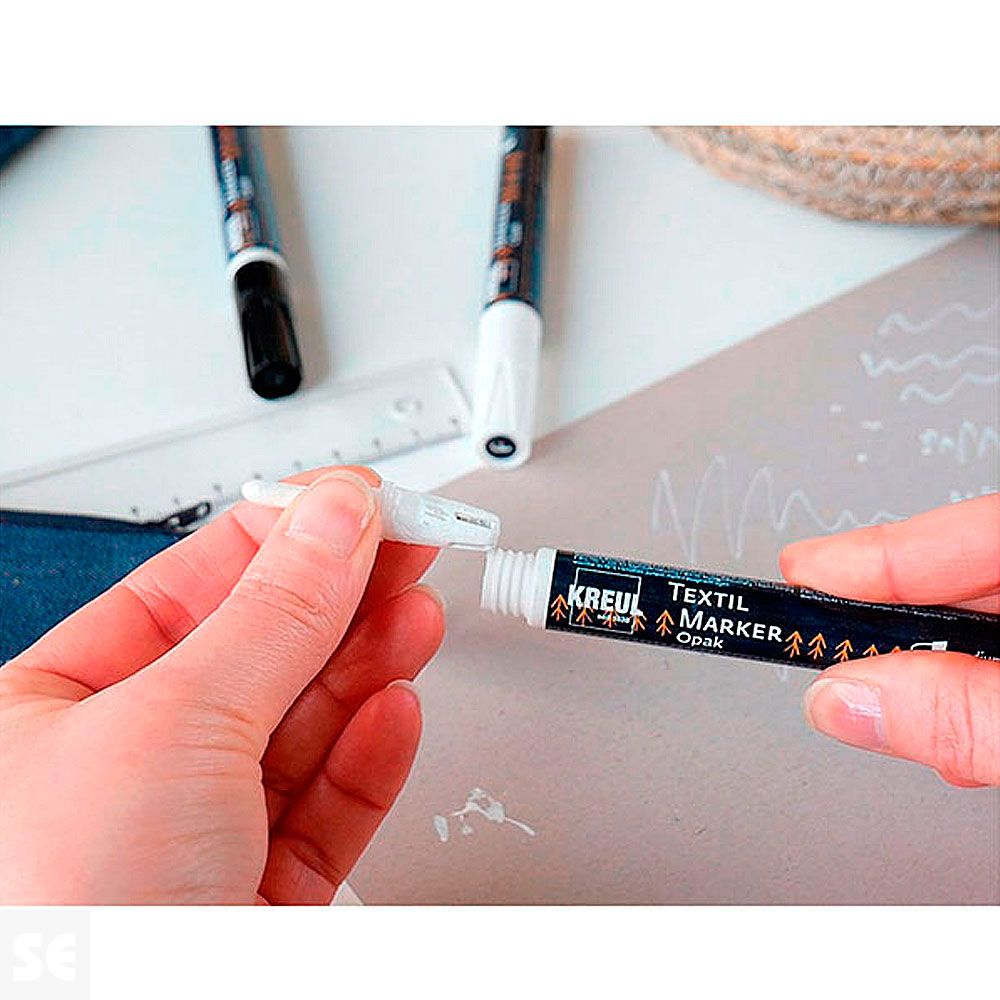 Rotulador Textile Marker Opak White 25 Ml