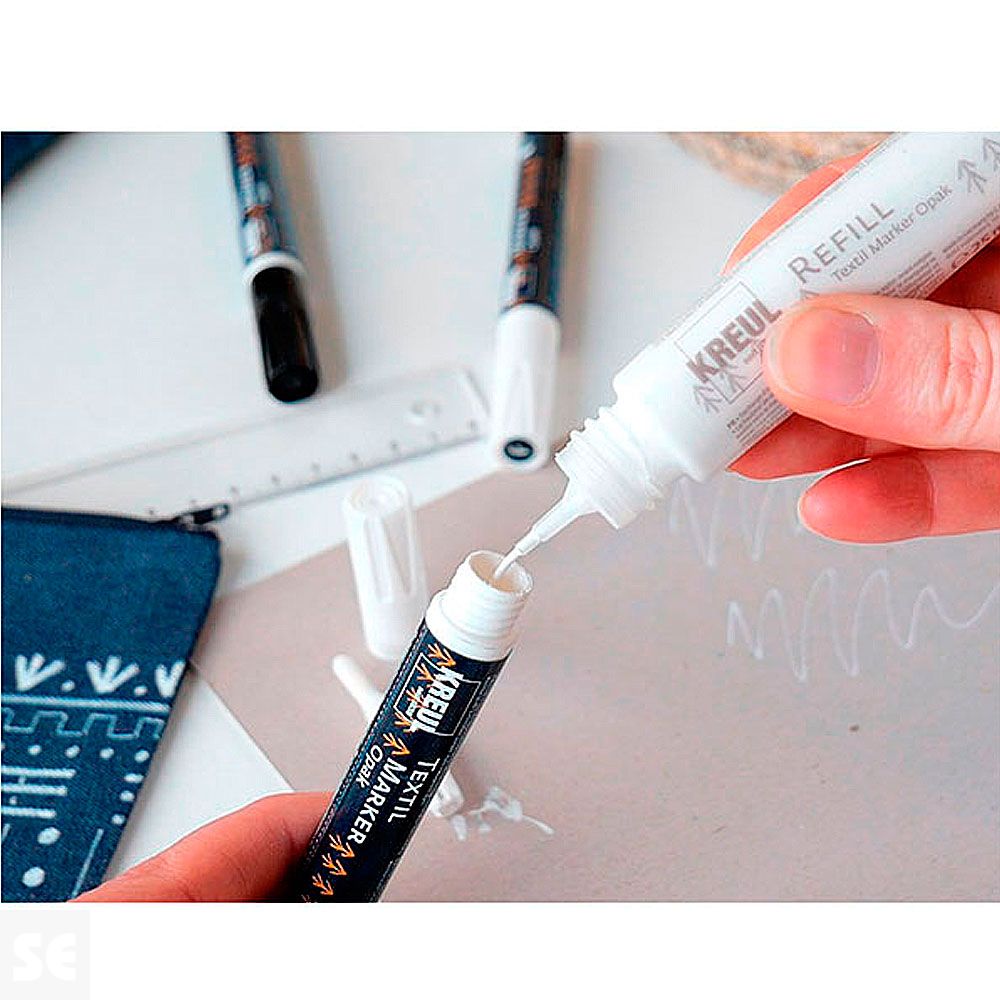 Rotulador Textile Marker Opak White 25 Ml