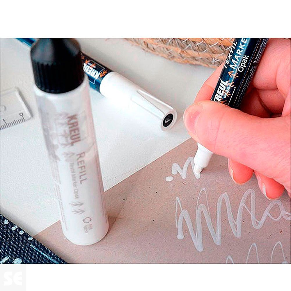 Rotulador Textile Marker Opak White 25 Ml