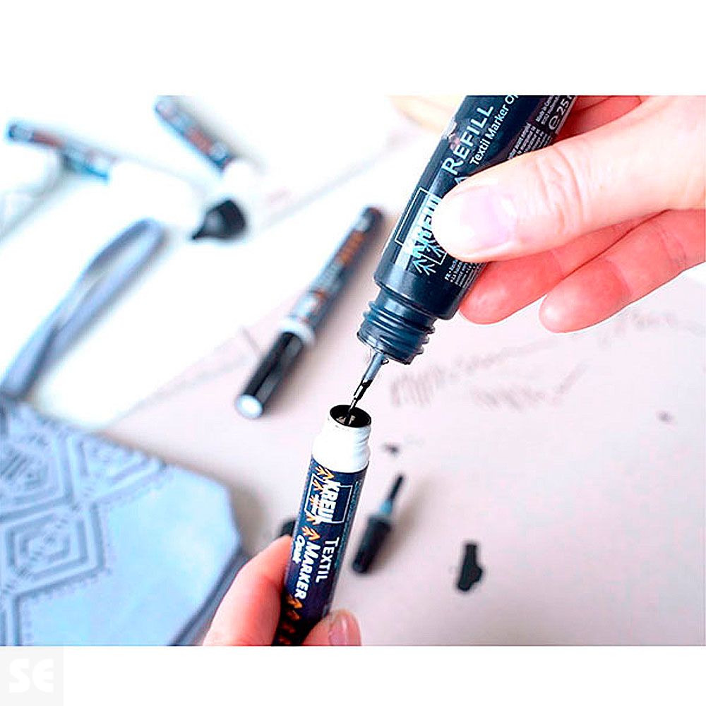 Rotulador Textile Marker Opak Black 25 Ml