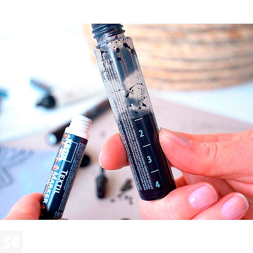 Rotulador Textile Marker Opak Black 25 Ml