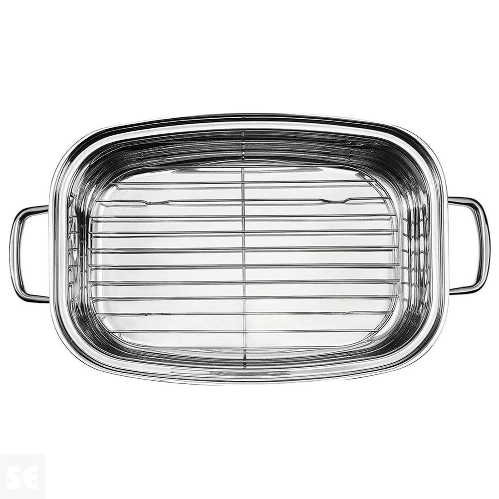 Rustidera Tapa Cristal Inox18/10 35x24x10 cm