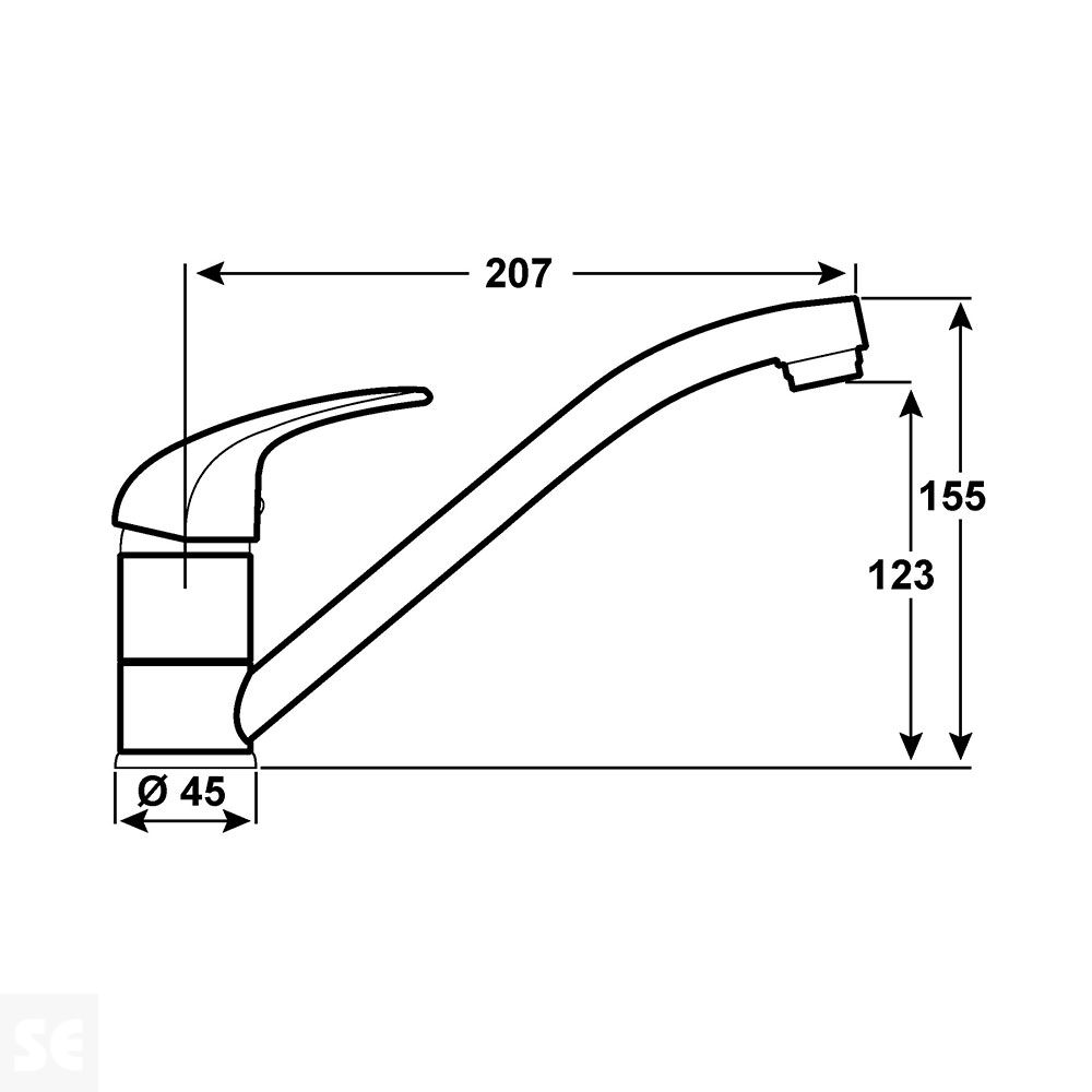 Monomando Grifo Cocina Fregadero Piccolo