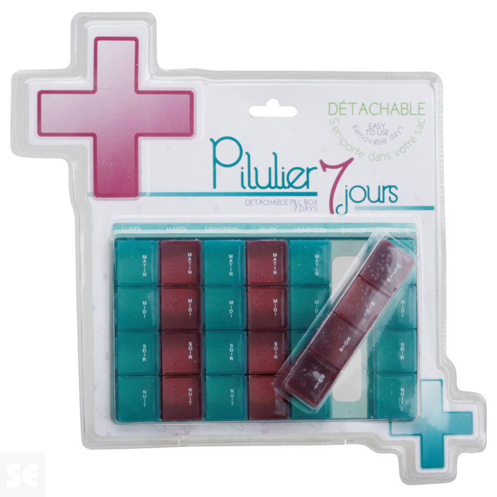 Pastillero Semanal Desmontable